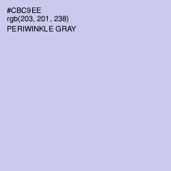 #CBC9EE - Periwinkle Gray Color Image
